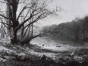 Atkinson Grimshaw, November Morning on the River Wharfe